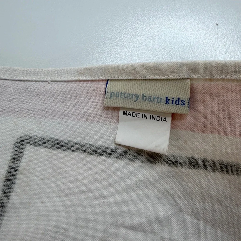 POTTERY BARN Banner White Orange Happy Halloween Jack-O-Lantern Long Spooky